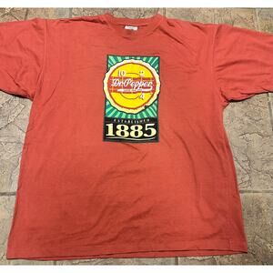 Dr Pepper Retro Soda Logo T-Shirt – Authentics Pigment Dyed – XL